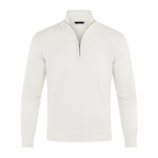 Men Sweater | V-Neck Fine Knit with Adjustable Front Zip - Evergreen Outfits- Sweaters