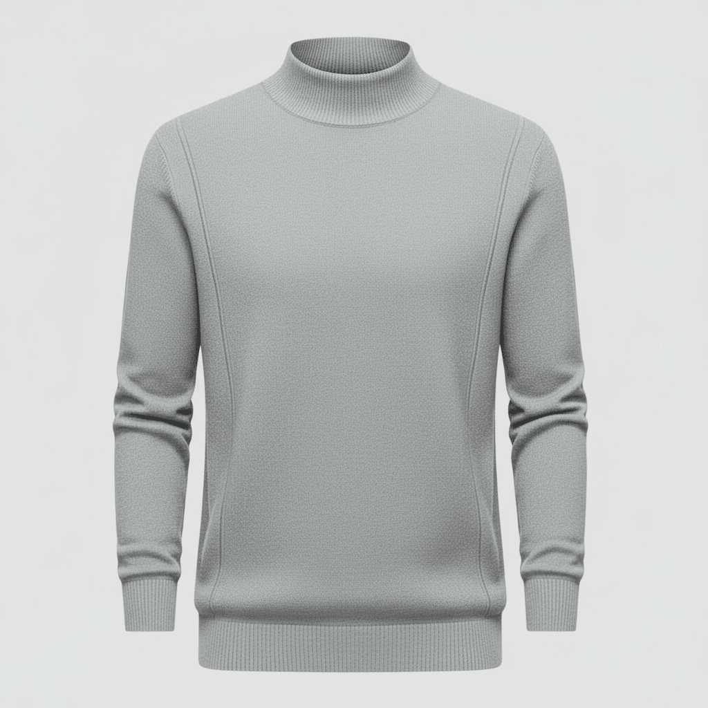 Men Sweatshirt | Crew Neck Pullover with Ribbed Cuffs - Evergreen Outfits- Sweaters