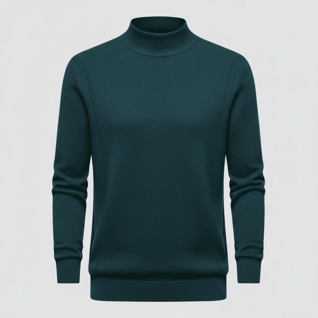 Men Sweatshirt | Crew Neck Pullover with Ribbed Cuffs - Evergreen Outfits- Sweaters
