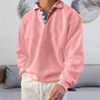 Men Sweatshirt | Lightweight Crew Neck Pullover Regular Fit - Evergreen Outfits- Sweaters