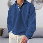Men Sweatshirt | Lightweight Crew Neck Pullover Regular Fit - Evergreen Outfits- Sweaters