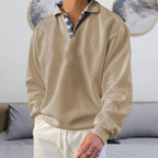 Men Sweatshirt | Lightweight Crew Neck Pullover Regular Fit - Evergreen Outfits- Sweaters