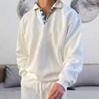 Men Sweatshirt | Lightweight Crew Neck Pullover Regular Fit - Evergreen Outfits- Sweaters