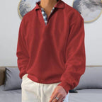 Men Sweatshirt | Lightweight Crew Neck Pullover Regular Fit - Evergreen Outfits- Sweaters