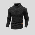 Men Sweatshirt | Thermal Knit Crew Neck Pullover Fit - Evergreen Outfits- Sweaters