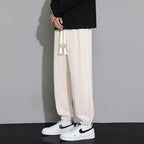 Men Trousers | Loose Fit Jogger with Drawstring Waist - Evergreen Outfits- Trousers