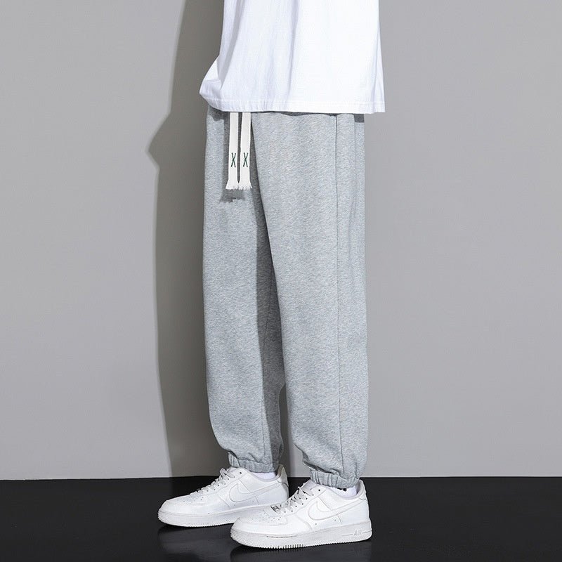Men Trousers | Loose Fit Jogger with Drawstring Waist - Evergreen Outfits- Trousers