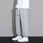 Men Trousers | Loose Fit Jogger with Drawstring Waist - Evergreen Outfits- Trousers