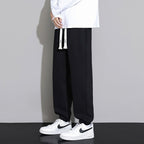 Men Trousers | Loose Fit Jogger with Drawstring Waist - Evergreen Outfits- Trousers