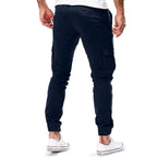 Men Trousers | Slim Cargo Jogger with Ankle Ribbed Cuffs - Evergreen Outfits- Trousers