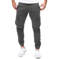 Men Trousers | Slim Cargo Jogger with Ankle Ribbed Cuffs - Evergreen Outfits- Trousers