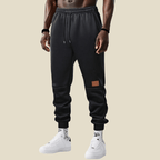 Men Trousers | Tapered Fit with Elasticated Drawstring Waist - Evergreen Outfits- Trousers