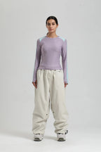 Men Trousers | Wide Leg High Waist Drawstring Cargo Fit - Evergreen Outfits- Trousers