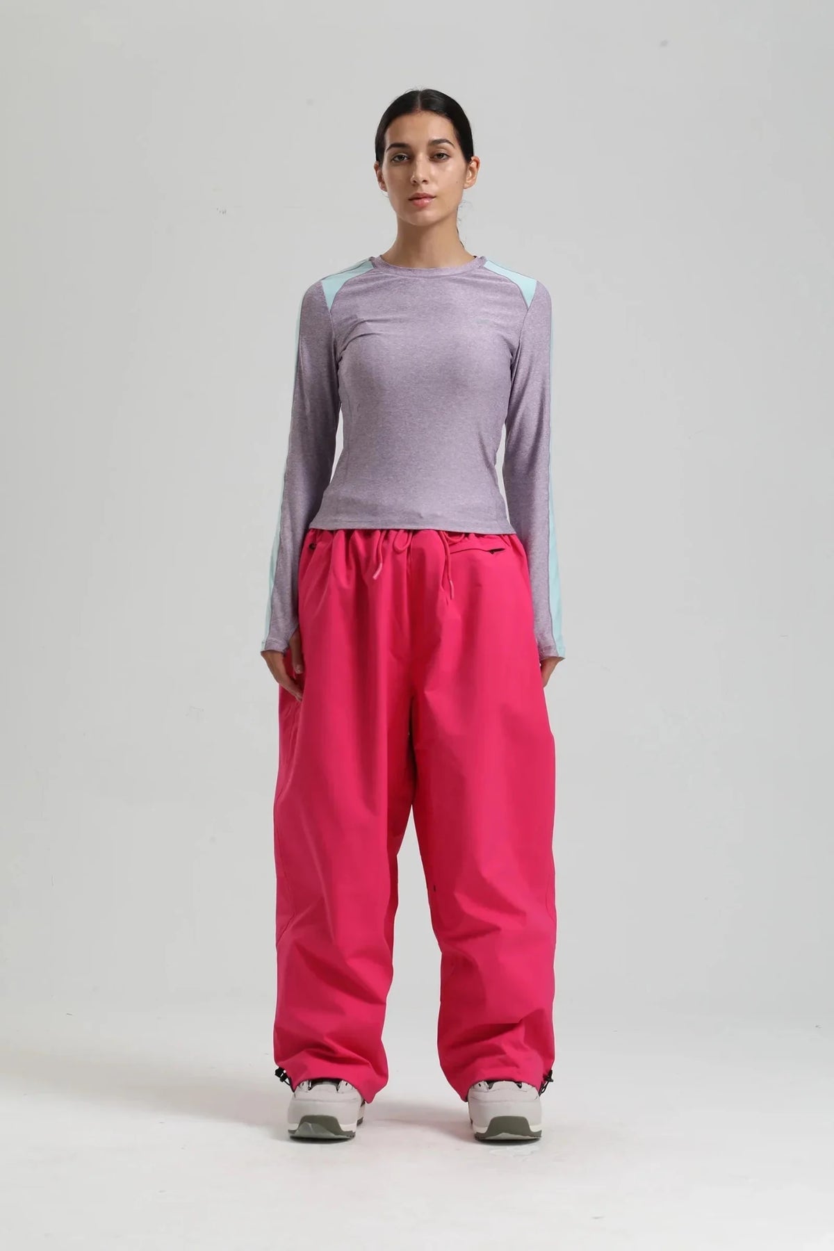 Men Trousers | Wide Leg High Waist Drawstring Cargo Fit - Evergreen Outfits- Trousers