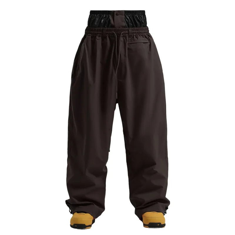 Men Trousers | Wide Leg High Waist Drawstring Cargo Fit - Evergreen Outfits- Trousers