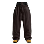 Men Trousers | Wide Leg High Waist Drawstring Cargo Fit - Evergreen Outfits- Trousers