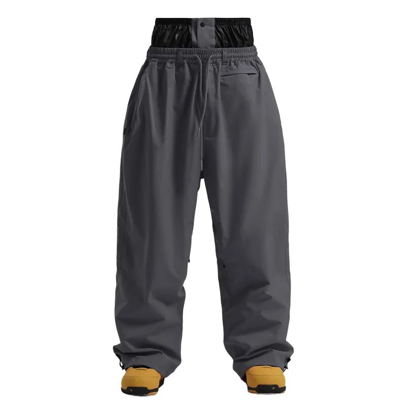 Men Trousers | Wide Leg High Waist Drawstring Cargo Fit - Evergreen Outfits- Trousers