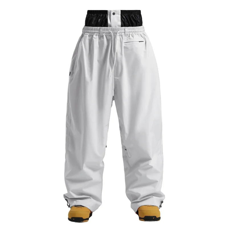Men Trousers | Wide Leg High Waist Drawstring Cargo Fit - Evergreen Outfits- Trousers