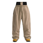 Men Trousers | Wide Leg High Waist Drawstring Cargo Fit - Evergreen Outfits- Trousers