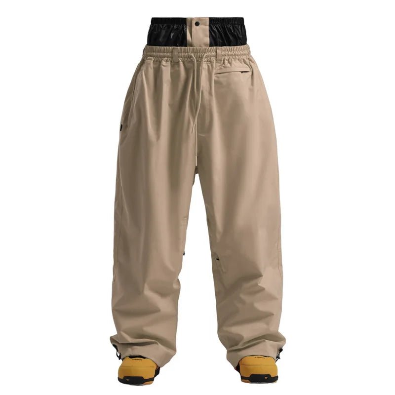 Men Trousers | Wide Leg High Waist Drawstring Cargo Fit - Evergreen Outfits- Trousers