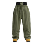 Men Trousers | Wide Leg High Waist Drawstring Cargo Fit - Evergreen Outfits- Trousers
