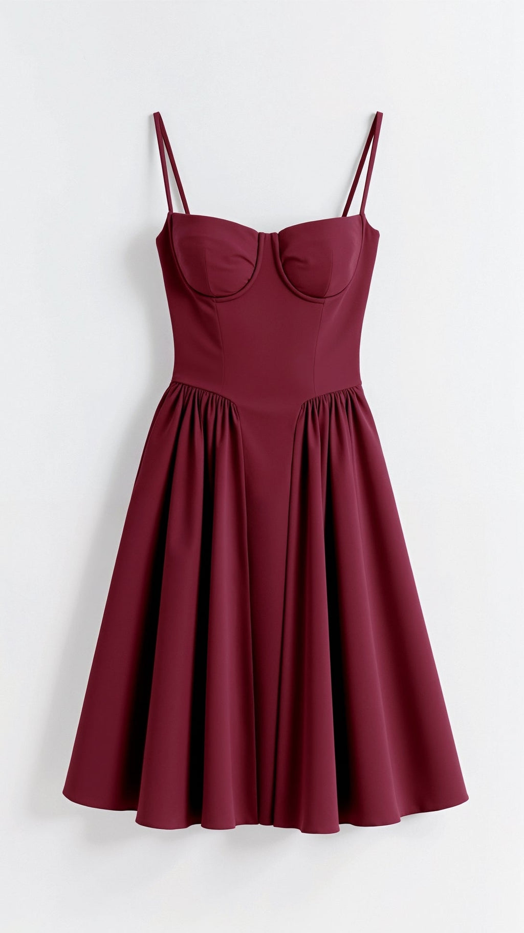 Midi Dress Women Corset Bodice Pleated Gathered Skirt - Evergreen Outfits - Women Midi Dress