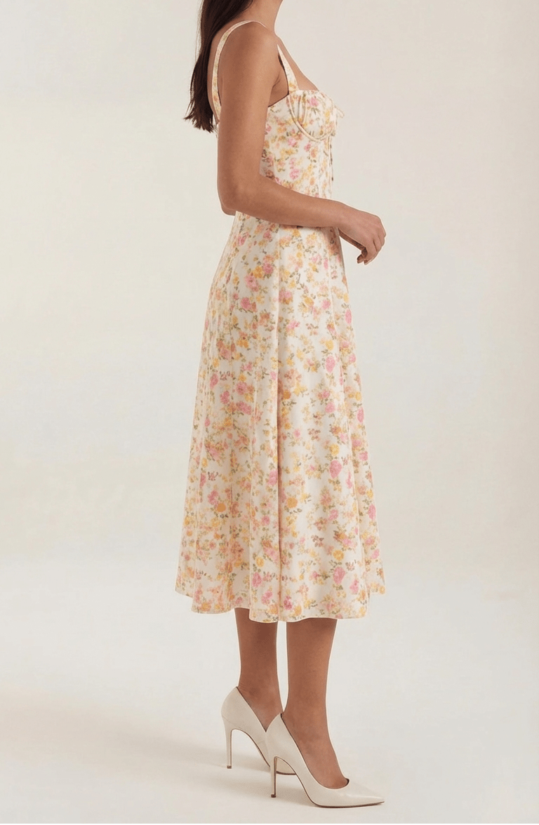 staud martine linen dress Natural Madison Linen Dress main image 1