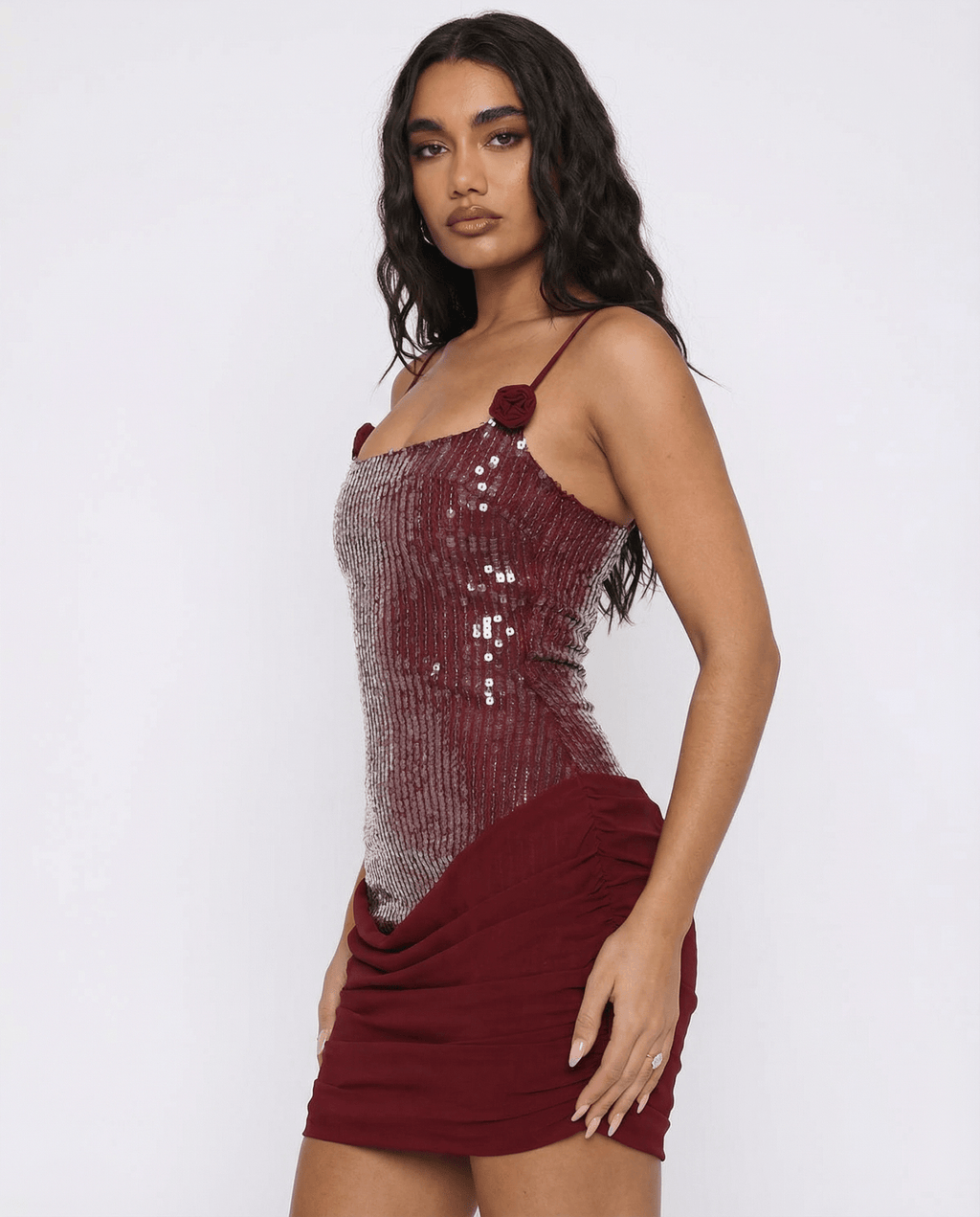 Mini Dress Women Spaghetti Strap Lace Back Closure Length - Evergreen Outfits - Women Mini Dress