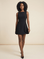 Mini Dress Women Strapless Fitted Solid Color Pullover - Evergreen Outfits- Women Mini Dress