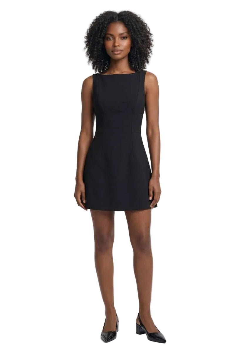 solid ladies mini dresses Women's Strapless Dress Fitted Pullover – Evergreen Outfits Black / L feb-low Womens Solid Color Dresses SIZE:IT 38 SHEIN Clasi Ladies' Long