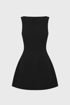 Mini Dress Women Strapless Fitted Solid Color Pullover - Evergreen Outfits- Women Mini Dress