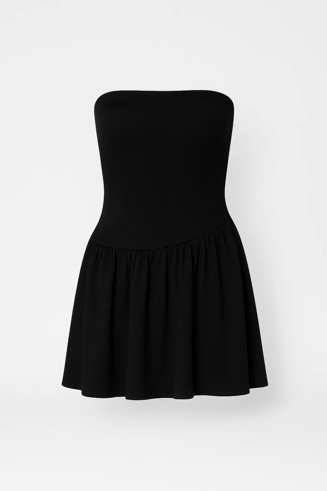 Mini Dress Women Strapless Skater Fit Flared Skirt Design - Evergreen Outfits- Women Mini Dress