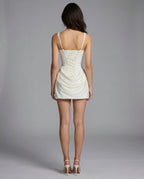 Mini Dress Women Structured Corset Fit Garment Detail - Evergreen Outfits - Women Mini Dress