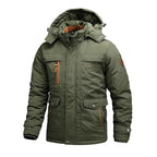 Men Jacket | Insulated Winter Fit with Detachable Hood
