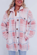 Women Jacket | Oversized Fit with Checked Plaid Pattern