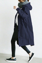 Women Parka | Oversized Fit with Drawstring Hood and Pockets