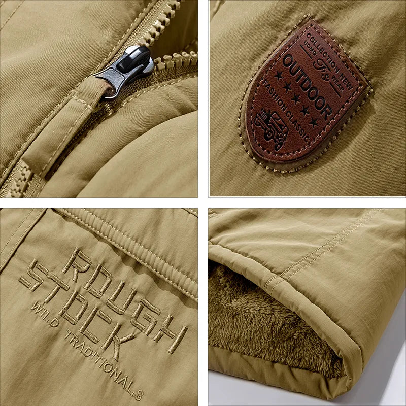 Men Jacket | Insulated Winter Fit with Detachable Hood