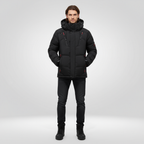 Men Jacket | Loose Fit Waterproof Windproof Full-Zip Winter