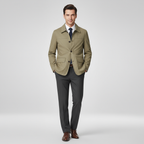 Men Jacket | Loose Fit with Button Front Closure | Spring