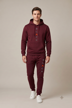 Men Set | Hoodie and Jogger with Graphic Print Regular Fit