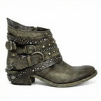 Women Boots | Multi-Strap Buckle with Side Zip Closure