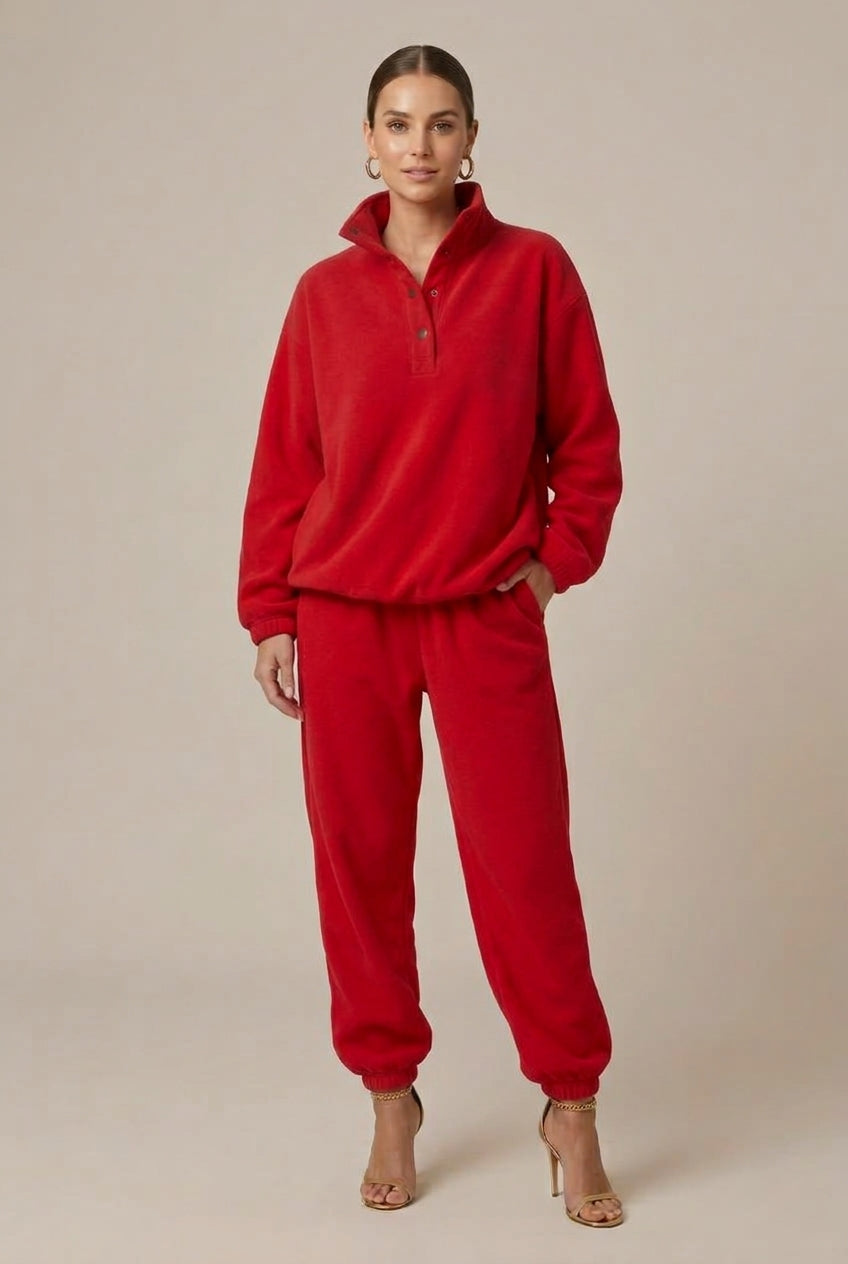 Women Set | Relaxed Fit Sweater and Jogger Two-Piece