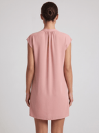 Shift Dress Women Loose Fit Mini Length Minimalist Design - Evergreen Outfits - Women Mini Dress