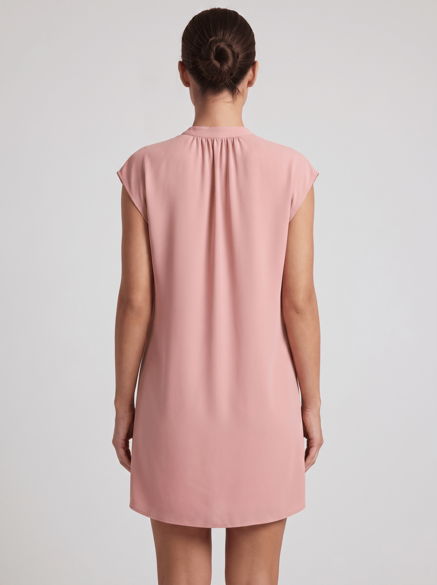 Shift Dress Women Loose Fit Mini Length Minimalist Design - Evergreen Outfits - Women Mini Dress