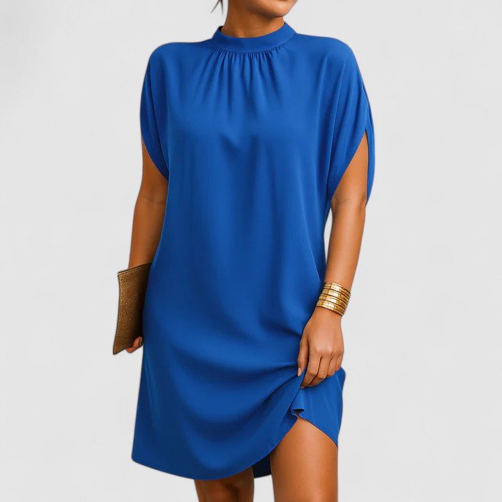 Shift Dress Women Loose Fit Mini Length Minimalist Design - Evergreen Outfits - Women Mini Dress