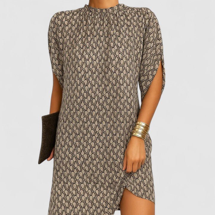 Shift Dress Women Loose Fit Mini Length Minimalist Design - Evergreen Outfits - Women Mini Dress
