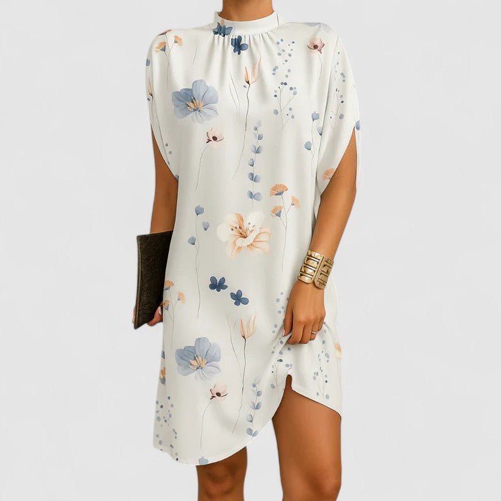 Shift Dress Women Loose Fit Mini Length Minimalist Design - Evergreen Outfits - Women Mini Dress