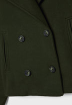 Women Jacket | Double-Breasted Cropped Fit with Lapels