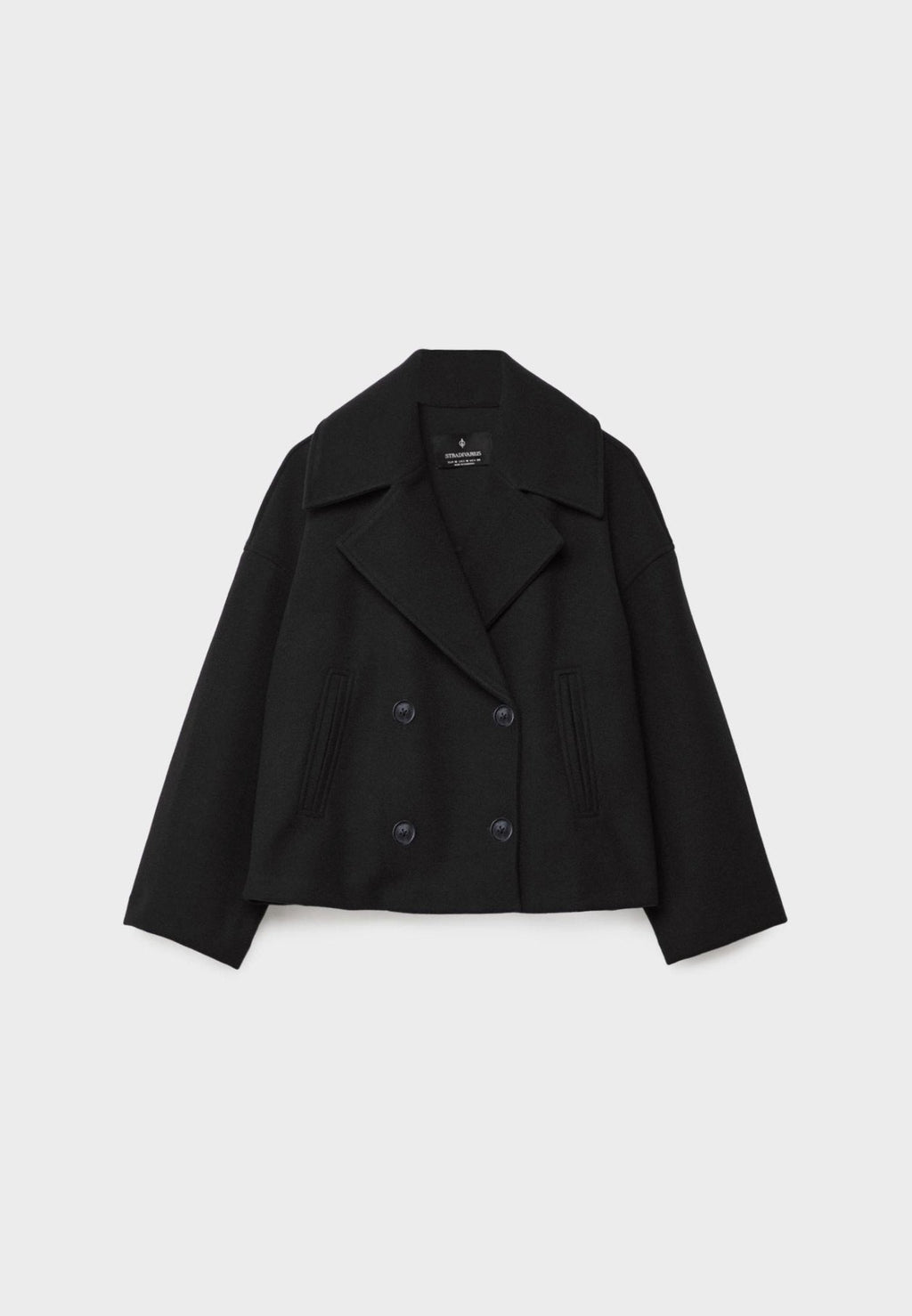 Women Jacket | Double-Breasted Cropped Fit with Lapels