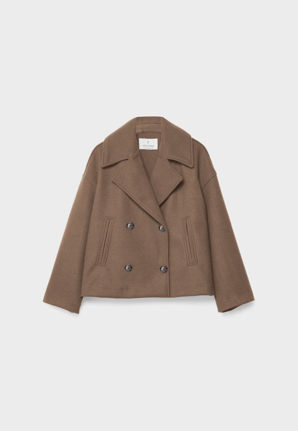 Women Jacket | Double-Breasted Cropped Fit with Lapels